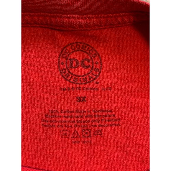 DC Comics The Flash Tee Shirt Red Short Sleeve Distressed Logo Size 3X - Picture 6 of 6